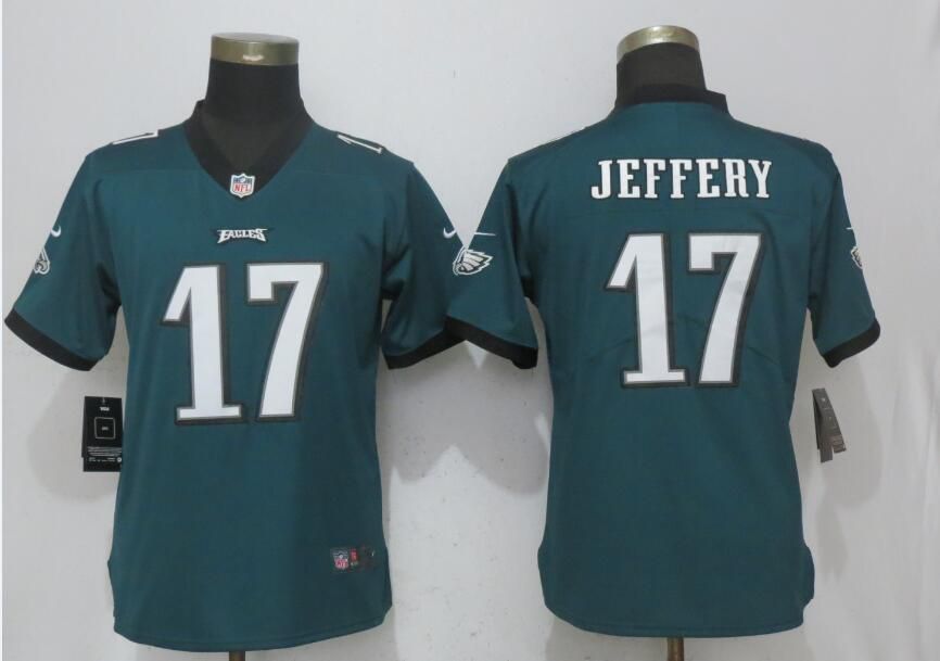 Women Philadelphia Eagles #17 Jeffery Green Vapor Untouchable Nike Player NFL Jerseys